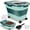 Green, variant on White Collapsible Rolling Airtight Dog Food Storage Container, 10-20lb Capacity