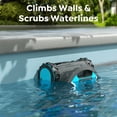 thumbnail image 6 of Talosbo Pleco Pro Cordless Robotic Pool Vacuum Cleaner Automatic Pool Robot with Wall Climbing for Inground Pools Floors Walls and Waterlines,App Control,210 Min Runtime, 6 of 11