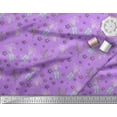 thumbnail image 3 of Soimoi Purple Cotton Duck Fabric Bottle vase & clematis Floral Printed Craft Fabric by the Yard 42 Inch Wide, 3 of 3