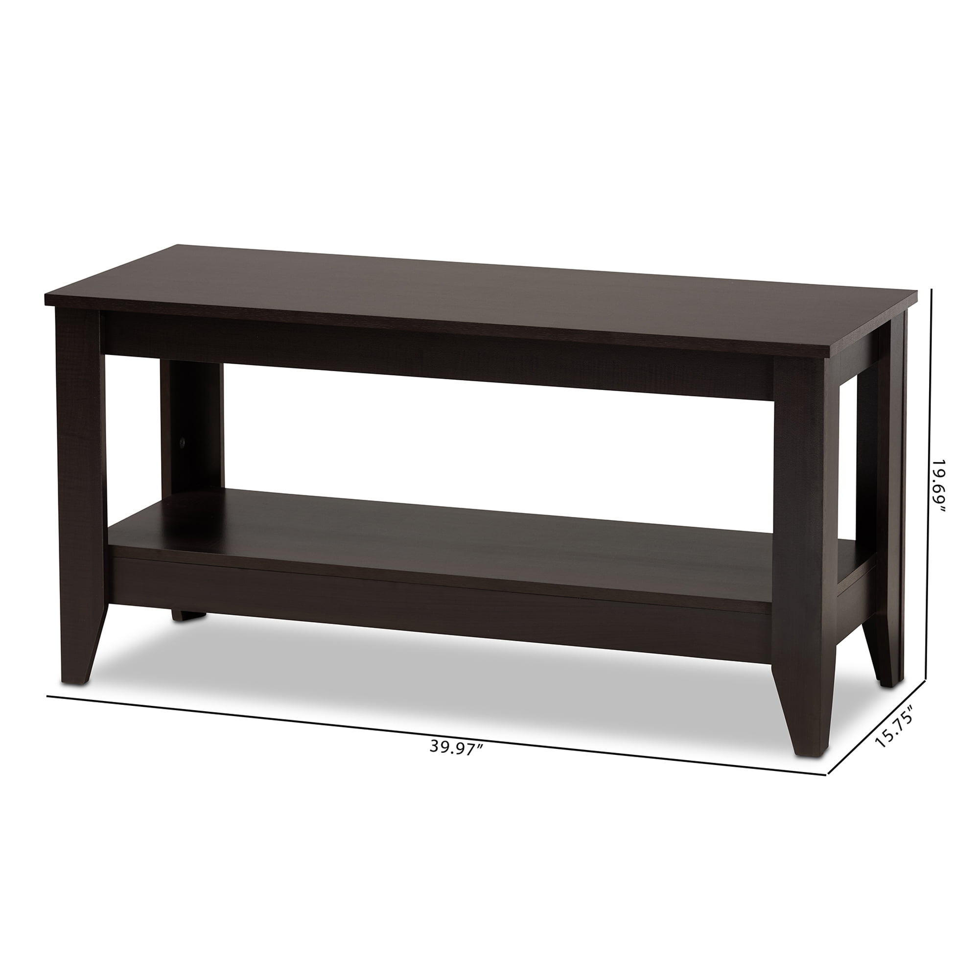 Baxton Studio Elada Modern and Contemporary Wenge Finished Wood Coffee Table