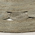 thumbnail image 4 of SAFAVIEH Natural Fiber Morgan Braided Jute Area Rug, Grey, 5' x 5' Round, 4 of 6