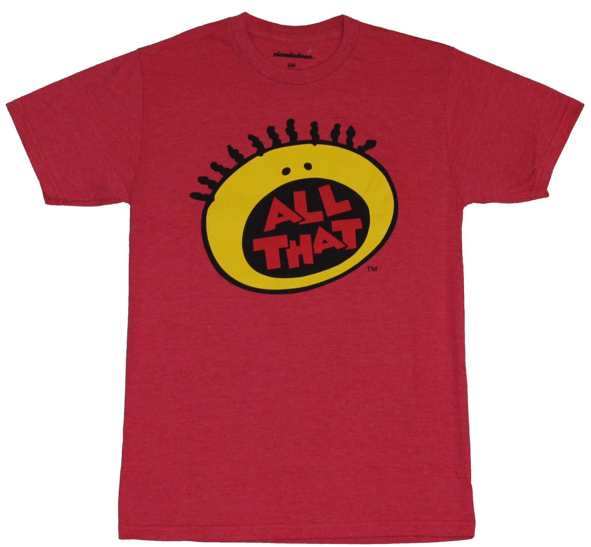 All That (Nickelodeon) Mens T-Shirt - Yellow Face Classic Logo Image ...