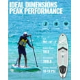 thumbnail image 4 of 10'6" Inflatable Stand Up Paddle Board for Adults, Non-Slip EVA, Camera Mount, LAKEFOAM, 4 of 10