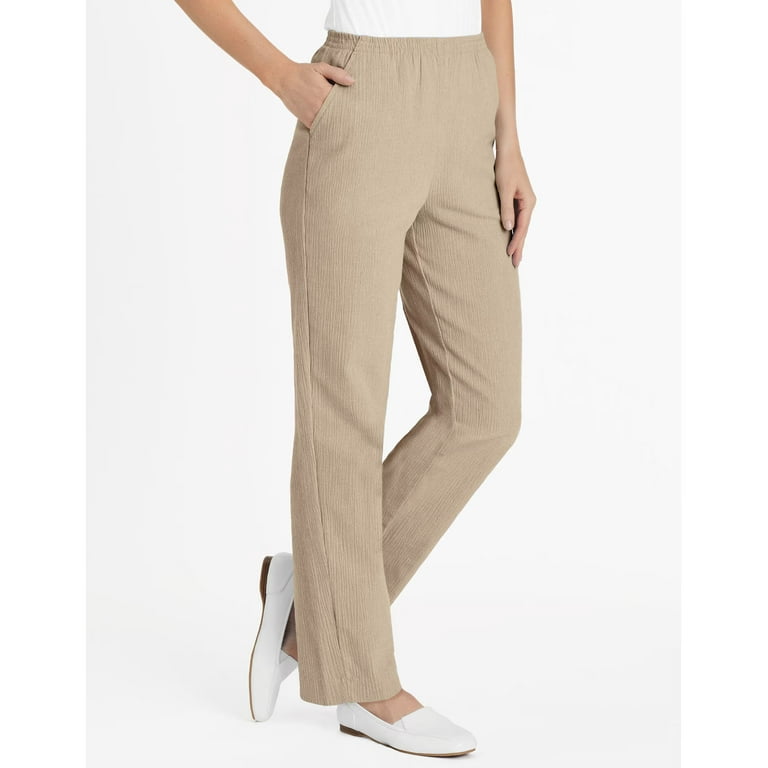 Blair Alfred Dunner Cotton Twill Pants Blair Womens Crinkle