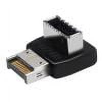 Adaptador de encabezado interno tipo C frontal Convertidor de 90 grados USB 3.1 tipo E (B)
