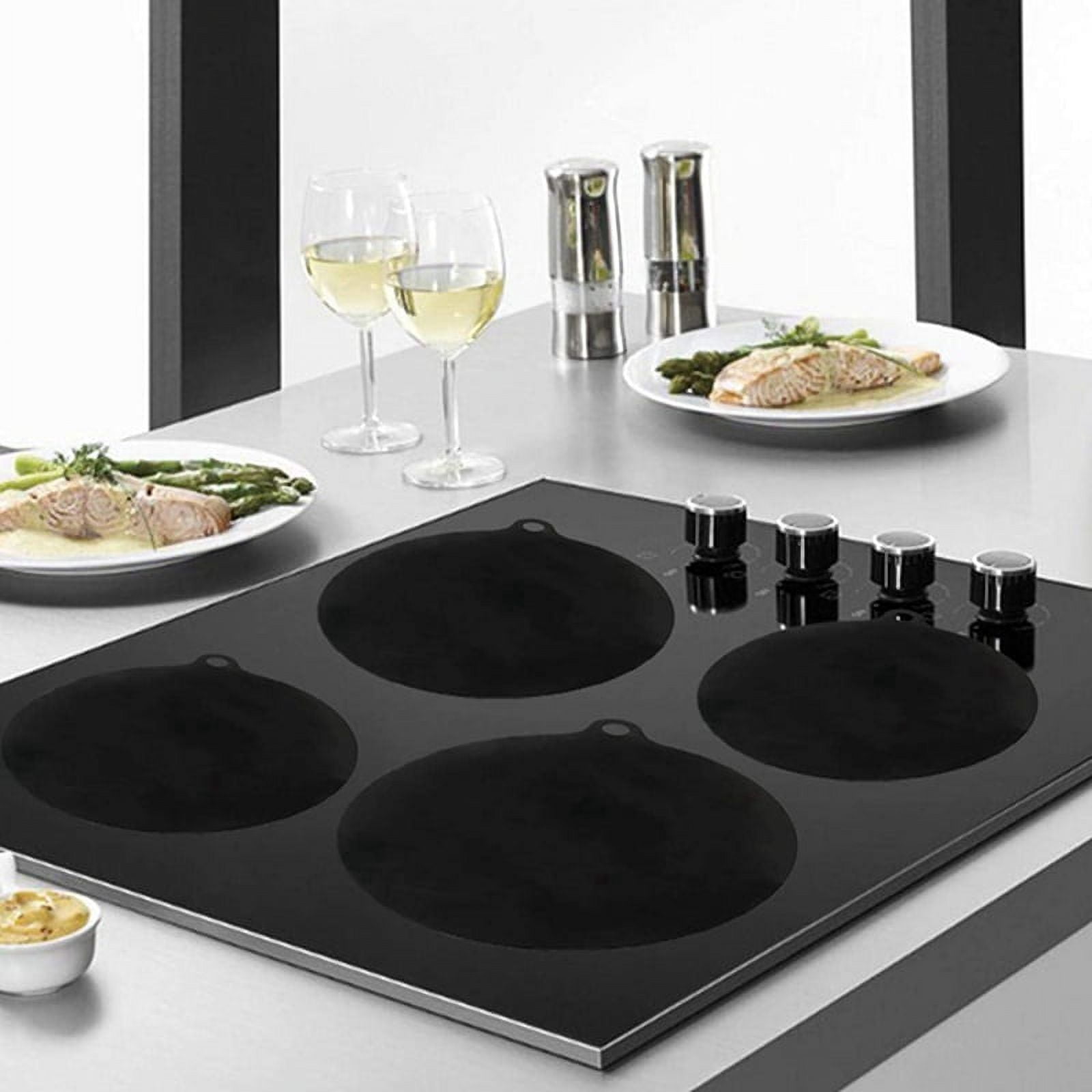 36 Pcs Induction Cooktop Mat Protector Nonslip Silicone Heat Insulation Pad Top Cover Reusable Heat Insulated Mat