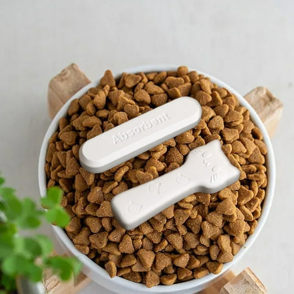 Pet Food Desiccant for Cat Dog Diatomaceous Earth Dehumidifier Drying Strips Absorption Keep Fresh 4PCS