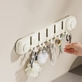 thumbnail image 4 of Gancho de pared con ventosa | Organizador de gancho de plástico sin taladro | Percha de ropa autoadhesiva extraíble | Soporte para sombrero toallero que ahorra espacio | 1 paquete | Blanco o rosa |, 4 of 6