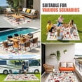 thumbnail image 3 of Watercolor Flowers Outdoor Rug 6x9 Ft, Non Slip Washable Area Rug, Farmhouse Spring Floral Botanical Patio Rugs Carpet Runner, Large Floor Mat for Indoor/Outdoor Deck Porch Camping, 3 of 8