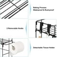 thumbnail image 2 of 2Tier Over The Toilet Storage Bathroom Organizer Shelves Toilet Rack Space Saver, 2 of 9