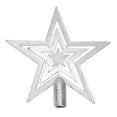 20Cm Glitter Star Christmas Tree Topper Shatterproof Star Shaped Tree