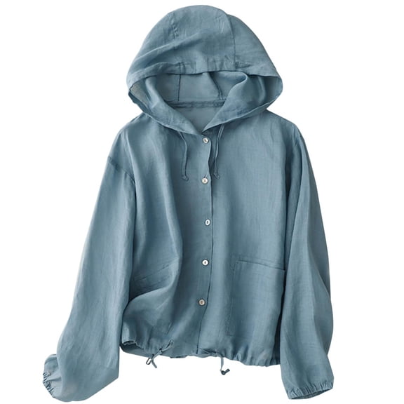 Winter clothing for women Plus Size Hooded Coat Women Loose Long Sleeve Lightweight Sun Jacket Breathable Outerwear For Spring Summer Fall Casual Wear