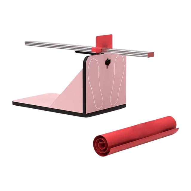 Siruishop Sit and Reach Tester Auxiliary Instrument Compact Ab Machine for Adults Children Pink
