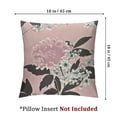 thumbnail image 4 of BANET  Pillow Cases Set of 2 Vintage Pink Floral Pattern Pillowcase for Hair and Skin Envelope Closure Soft Wrinkle Resistant Bedroom Bedding King Size Pillow Cover  18x18in, 4 of 7