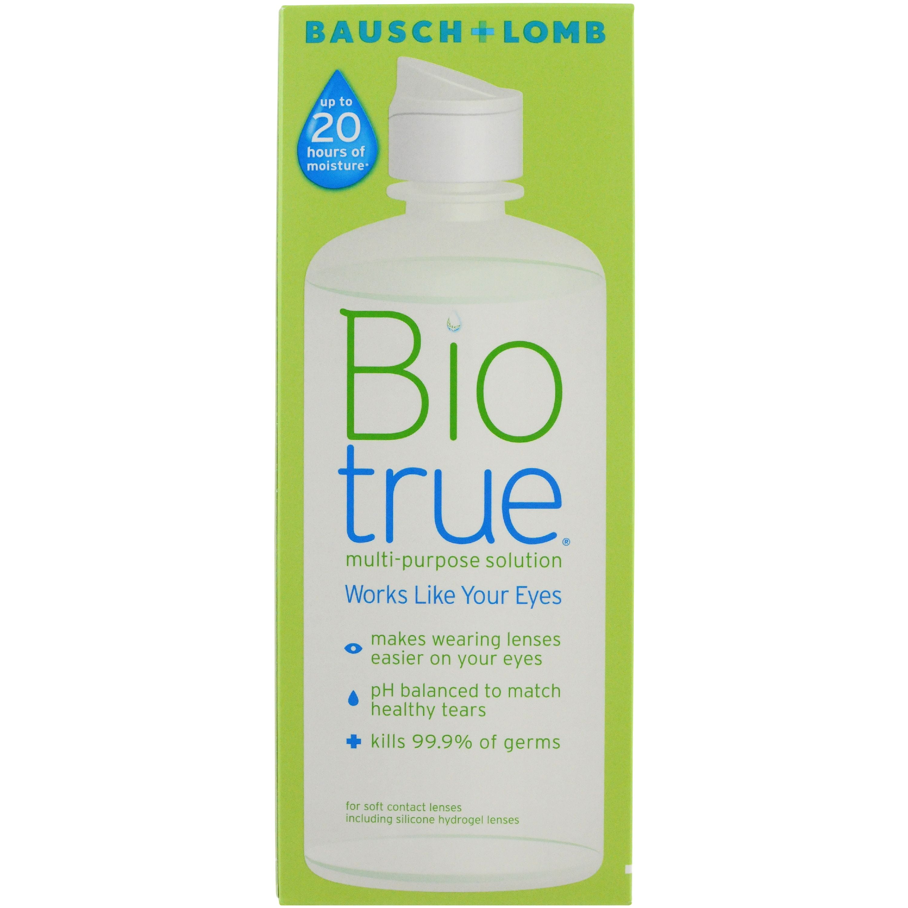 Bausch & Lomb Biotrue for Soft Contact Lenses Multi-Purpose Solution, 10 oz - Walmart.com - Walmart.com