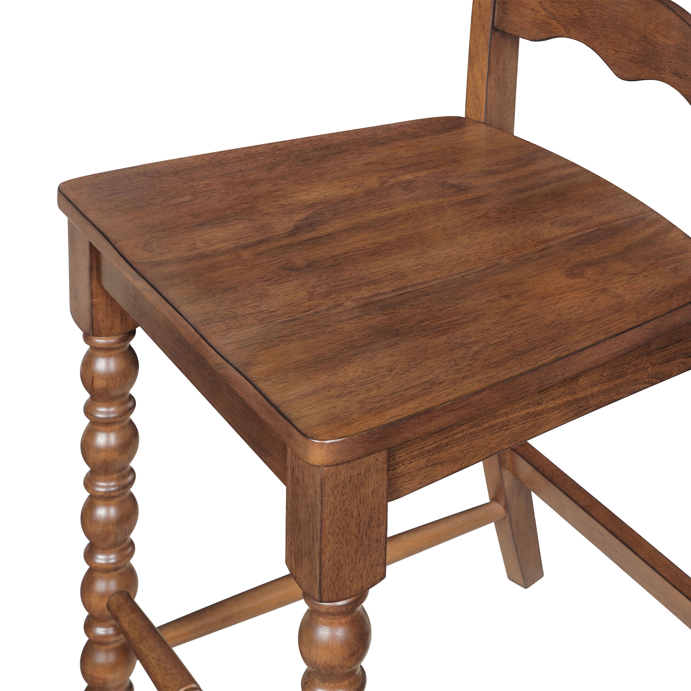 Pioneer Woman Harper Counter-Height Wood Stools, 2 Pack, Homestead Brown