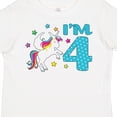 thumbnail image 4 of Inktastic I'm Four Unicorn 4th Birthday Boys or Girls Toddler T-Shirt, 4 of 5