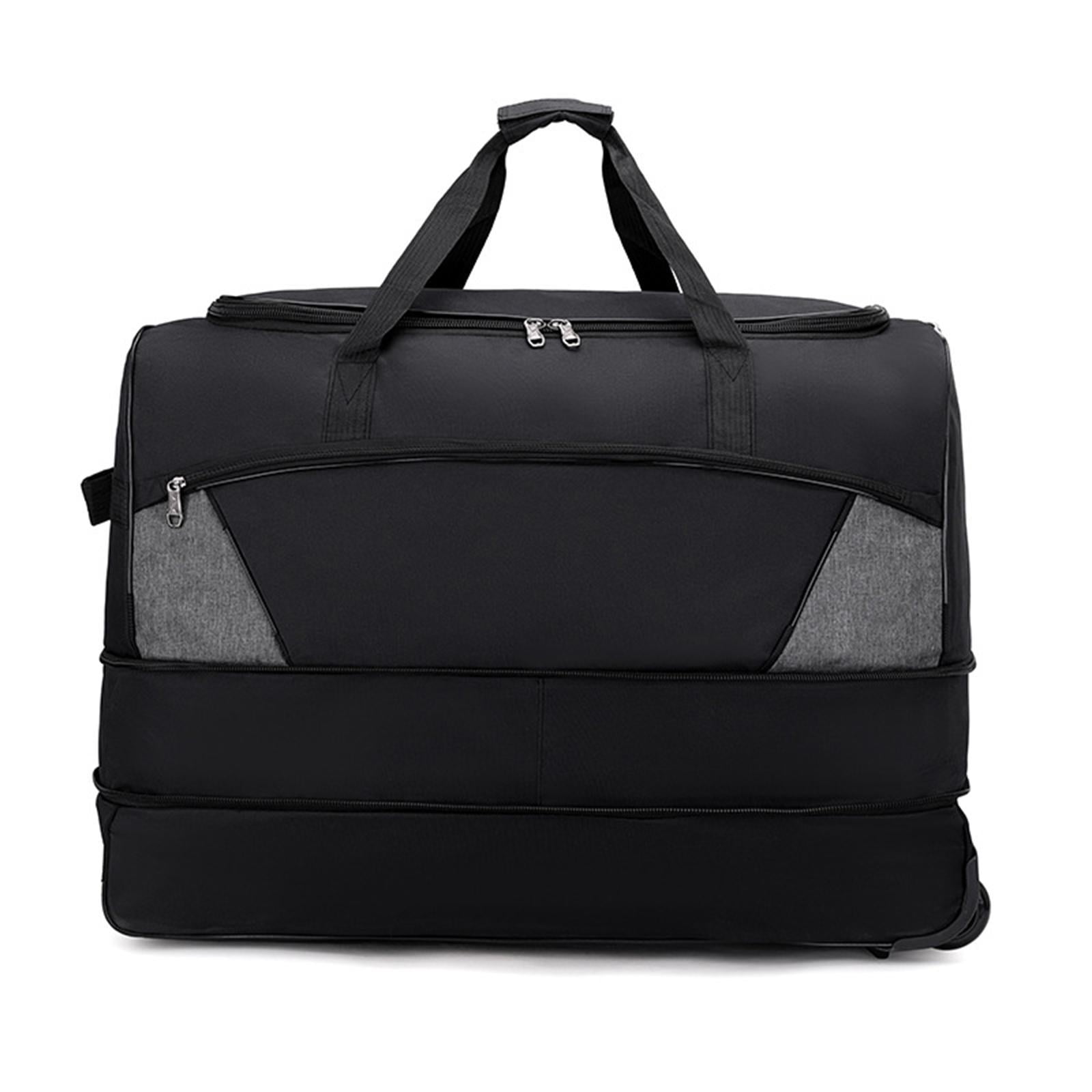 LeeQinersw Wheeled Rolling Duffle Bags Space Saving Luggage Bag for Picnic Outdoor Women S