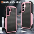 thumbnail image 4 of Armor Shockproof Case for Samsung Galaxy S24 Plus, [Military Grade Anti-Drop] Rugged Hybrid Hard PC+Soft Silicone Heavy-Duty Tough Durable Slim Lightweight Protective Bumper Phone Case, Pink, 4 of 7