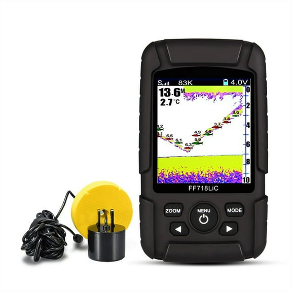 Fish Finder Monitor 2 In 1 200KHz/83KHz Dual Sonar Frequency 328ft/100m Detection Depth Echo Sound ,Fishing Observation Device