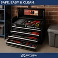 thumbnail image 4 of Olympia Tools 26" 4-Drawer Portable Tool Chest, Metal Toolbox Organizer for Garage, Black, 4 of 6