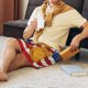 thumbnail image 5 of Fotbe American Flag And Baseball Pantalones Cortos de Pijama para Hombre, Ropa de Dormir, Pantalones de Pijama Cortos para Hombre-3X-Large, 5 of 6