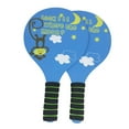 thumbnail image 4 of DYNWAVECA Tennis Wooden Paddle Wood Beach Racket for Children Physical Exercise Beach Games Beach Badminton Racket Beach Tennis Paddles Blue, 4 of 10