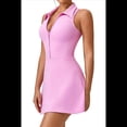 thumbnail image 3 of Vestido Deportivo Ajustado de Cintura Alta, Color Rosa, Talla XL, 3 of 8