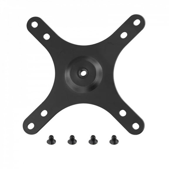 Portable Monitor Mounting Bracket Plate VESA 1/4 Inch Screw Hole To 100X100mm 75X75mm, M4 Screw Set Wall Mount Holder