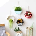 thumbnail image 3 of pared colgante flor planta olla casa decoración casa Roja, 3 of 9