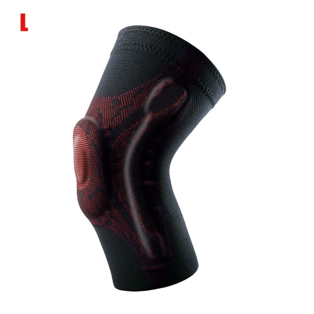 Advancent Sport Kneepad 3D Elástico Protector de rodilla Transpirable Sport Joint Support Sleeve, S, Negro Gris Gimnasios en casa naranja negro L