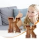 thumbnail image 1 of Lata de ahorros de madera con letras en inglés, lata de ahorros de vidrio transparente, alcancía, 1 of 6