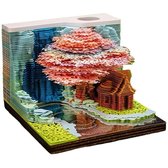 3D Tear Away Art Weekly Calendar 2025 with Led Light,Rip Away Calendar Art 3D,Pull Apart Weekly Calendar 2025 3D