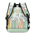 thumbnail image 4 of Disketp Books Mochila Estampada para Hombre y Mujer – Mochila Ligera Clásica con Múltiples Bolsillos para Universidad, Trabajo y Viajes-One Size, 4 of 5