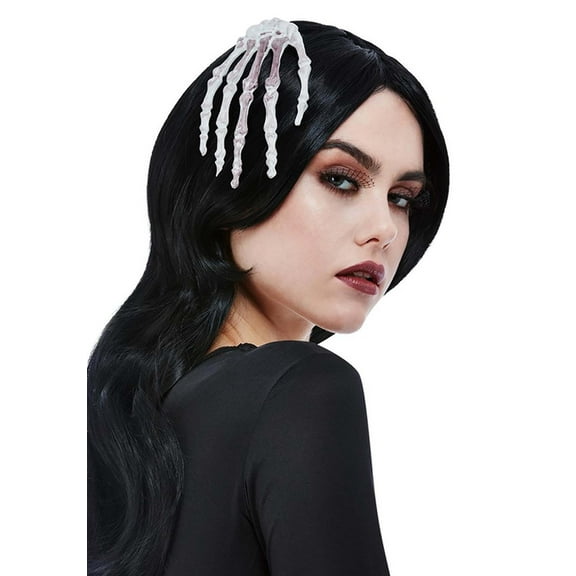 Skeleton Hand Hair Clip Moon Creations Costume Accessories One Size Female Adult Grey Fancy Dress Party Book Week Halloween