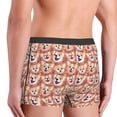 thumbnail image 4 of Kdxio Men's Boxer Briefs with Corgi Head with Floal Print - Comfortable and Breathable Underwear for Everyday Wear, 4 of 7