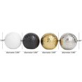 thumbnail image 3 of DecMode Multi Colored 4" Geometric Metallic Small Ceramic Orbs & Vase Filler with Hammered Details (4 Count), 3 of 8