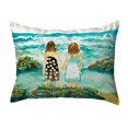 thumbnail image 1 of Betsy Drake KS086 Coussin Sans Cordon 11 x 14 Po. Twins on Rocks, 1 of 1