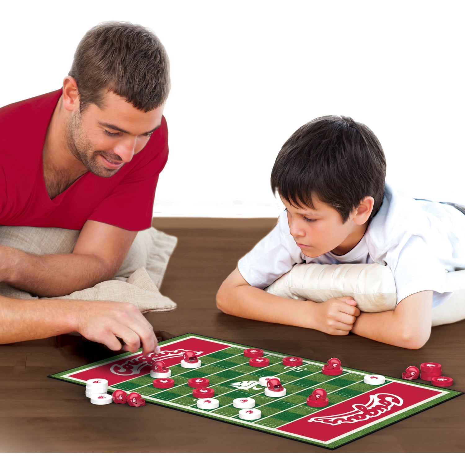 MasterPieces Officially licensed NCAA Washington State Cougars Checkers Board Game for Families and Kids ages 6 and Up