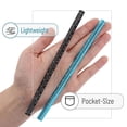 thumbnail image 6 of - Small Architectural Scale Ruler, Aluminium, 6 Inch, 2 Pack, Black and Blue, Pocket Size Ruler, Triangle Ruler, Metal Ruler Set, Architect Scale Ruler for Blueprints, 6 of 9