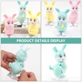 thumbnail image 4 of 3pcs Exquisite Smooth Clockwork Rabbit Toys Wind-up Rabbit Toys for Easter Party Children, 4 of 6
