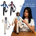 thumbnail image 5 of Michae Bendable Pop Star Plush Doll with Internal Wire Armature, Posable Stuffed Puppet for Desk Display, Collectible Music Gift for M-J Fans, 3 Pack, 5 of 5