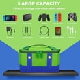 thumbnail image 4 of Carrying Case, Switch Case Travel，Portable Nylon Travel Case Storage Bag for Men, Green & Red & Black, 4 of 7
