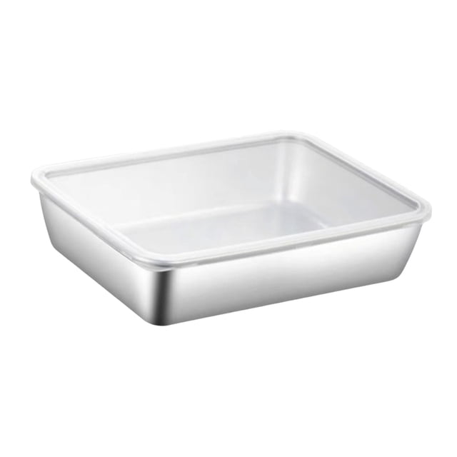 Plato para servir BLESIY de Acero Inoxidable Con Cubierta para Cocina de Fiesta Al Aire libre