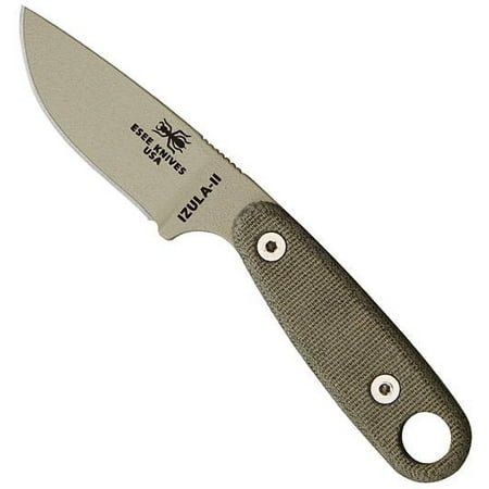 ESEE Knives Desert Tan Izula II Fixed Blade Survival Knife w/ Molded Polymer
