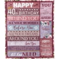 thumbnail image 1 of LHSHID 40th Birthday Blanket Best Gifts for Women 60x80in, 1 of 7