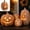 Small, variant on Fall Decor - Halloween Decor Resin Pumpkin Jack O' Lantern with Flameless Candle - Vintage Autumn Farmhouse Table Decorations for Home Indoor Outdoor Porch Mantel,9.8inches (Large)
