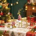 thumbnail image 3 of 2 Pcs Gold Reindeer Sculpture Set Scarf Resin Elk Figurines for Christmas Décor,Ideal for Living Room,Office, Bedroom,and Shelf Display,Festive Holiday Decoration for Christmas(Gold2), 3 of 6