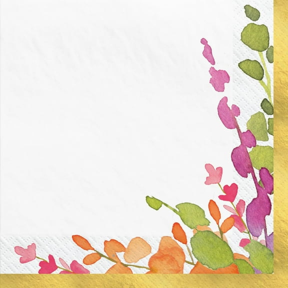 Romantic Floral Beverage Napkins, 16ct