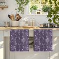 thumbnail image 4 of Vintage Lines Kitchen Towels Set of 4, White Lines Abstarct Minimalist Art Purple Absorbent Dish Towels for Kitchen, Microfiber Hand Towel, Quick Drying Tea Towel for Cleaning Decorative Dishcloths, 4 of 7